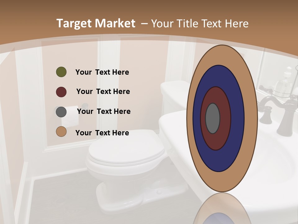 Halfbath Toilet Wood PowerPoint Template