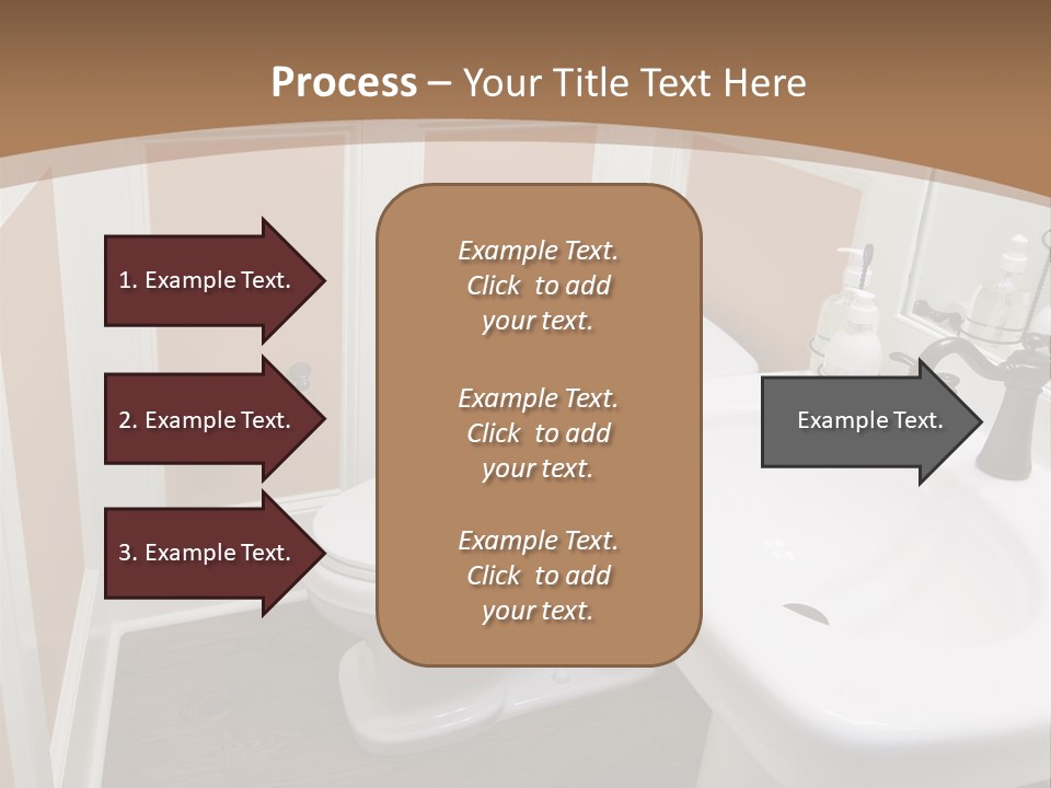 Halfbath Toilet Wood PowerPoint Template