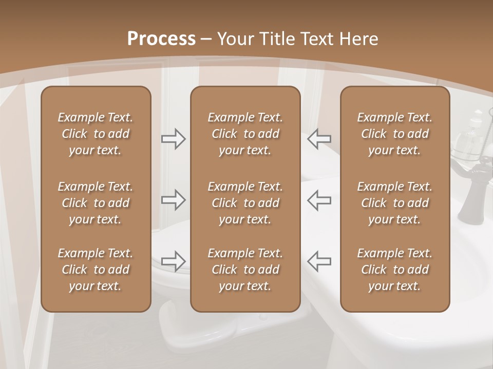 Halfbath Toilet Wood PowerPoint Template
