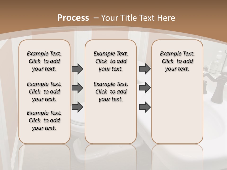 Halfbath Toilet Wood PowerPoint Template