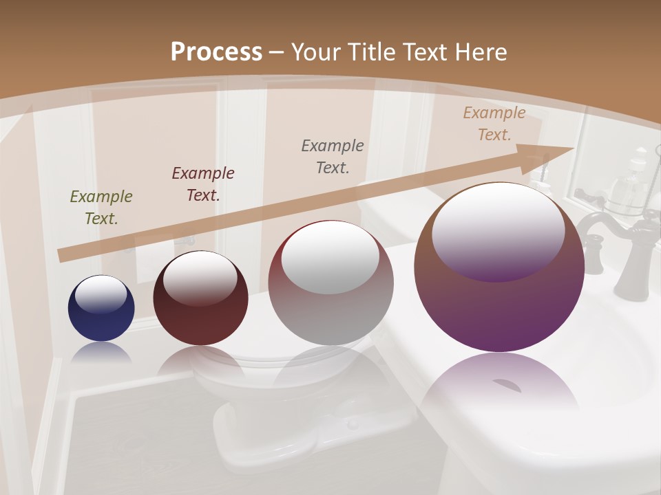 Halfbath Toilet Wood PowerPoint Template