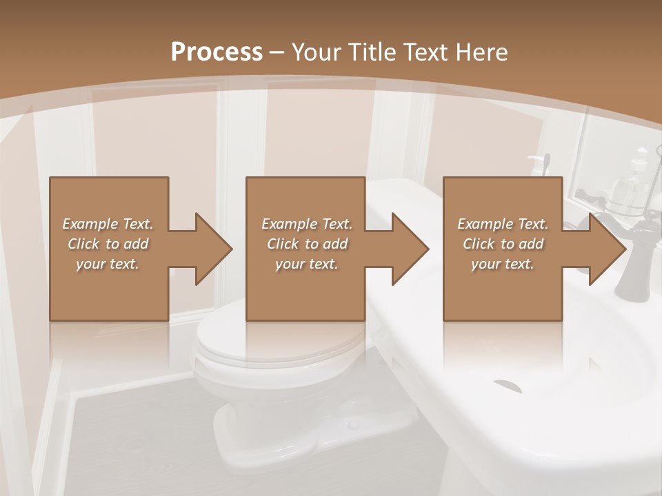 Halfbath Toilet Wood PowerPoint Template