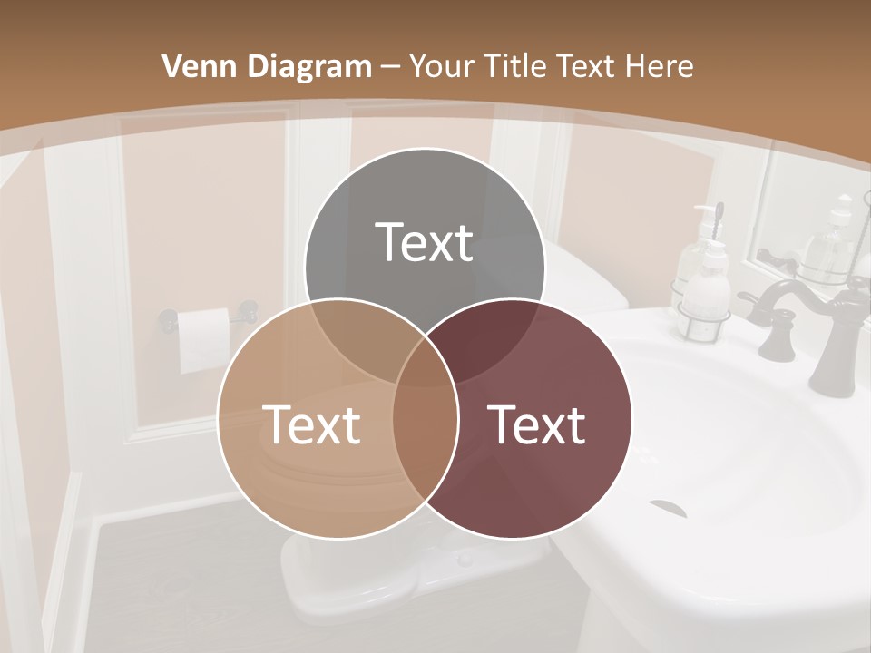 Halfbath Toilet Wood PowerPoint Template
