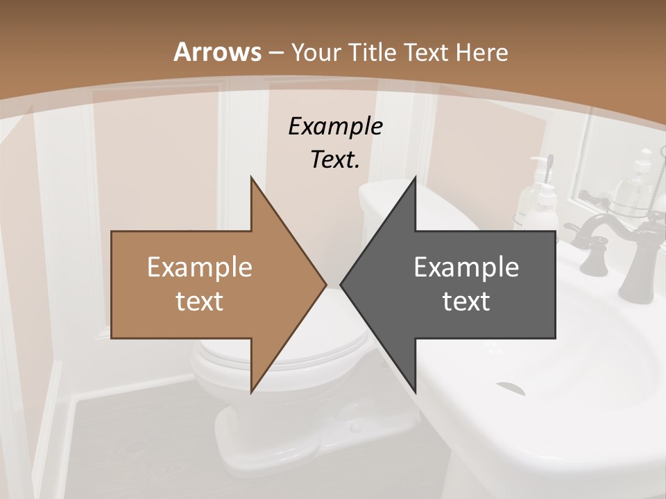 Halfbath Toilet Wood PowerPoint Template