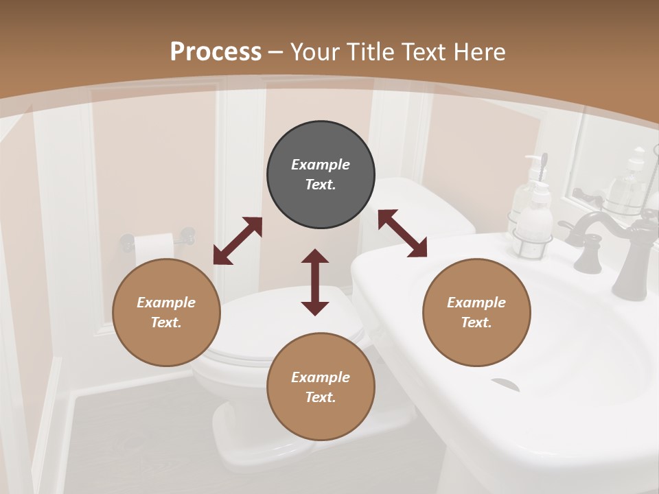 Halfbath Toilet Wood PowerPoint Template