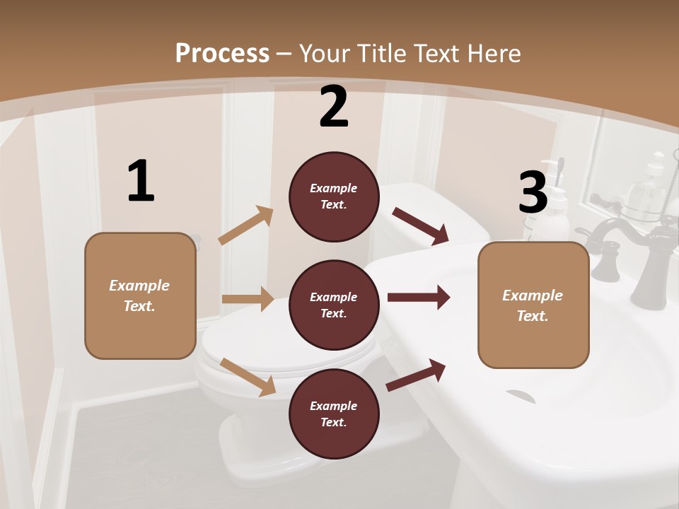 Halfbath Toilet Wood PowerPoint Template