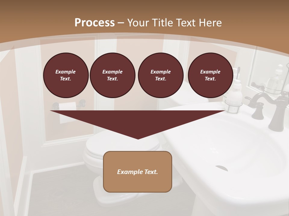Halfbath Toilet Wood PowerPoint Template