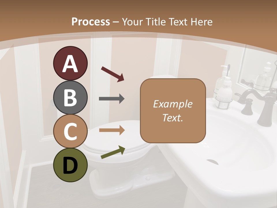 Halfbath Toilet Wood PowerPoint Template