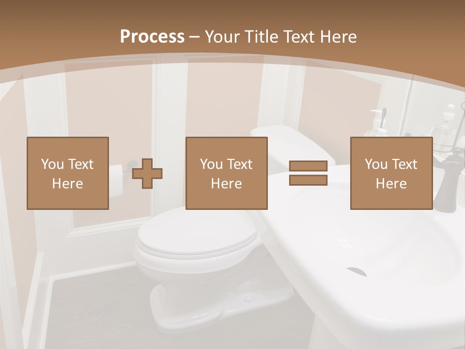 Halfbath Toilet Wood PowerPoint Template