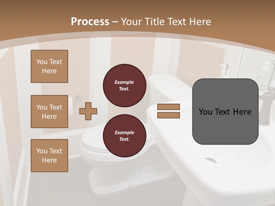 Halfbath Toilet Wood PowerPoint Template
