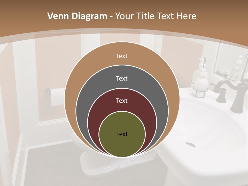 Halfbath Toilet Wood PowerPoint Template