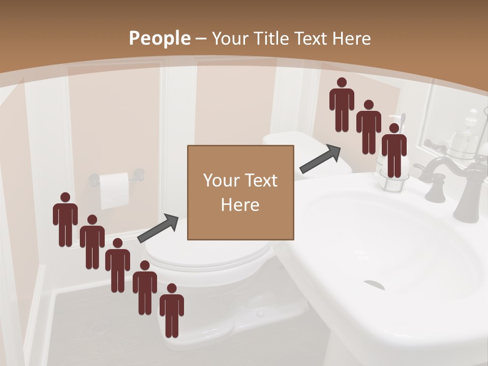 Halfbath Toilet Wood PowerPoint Template