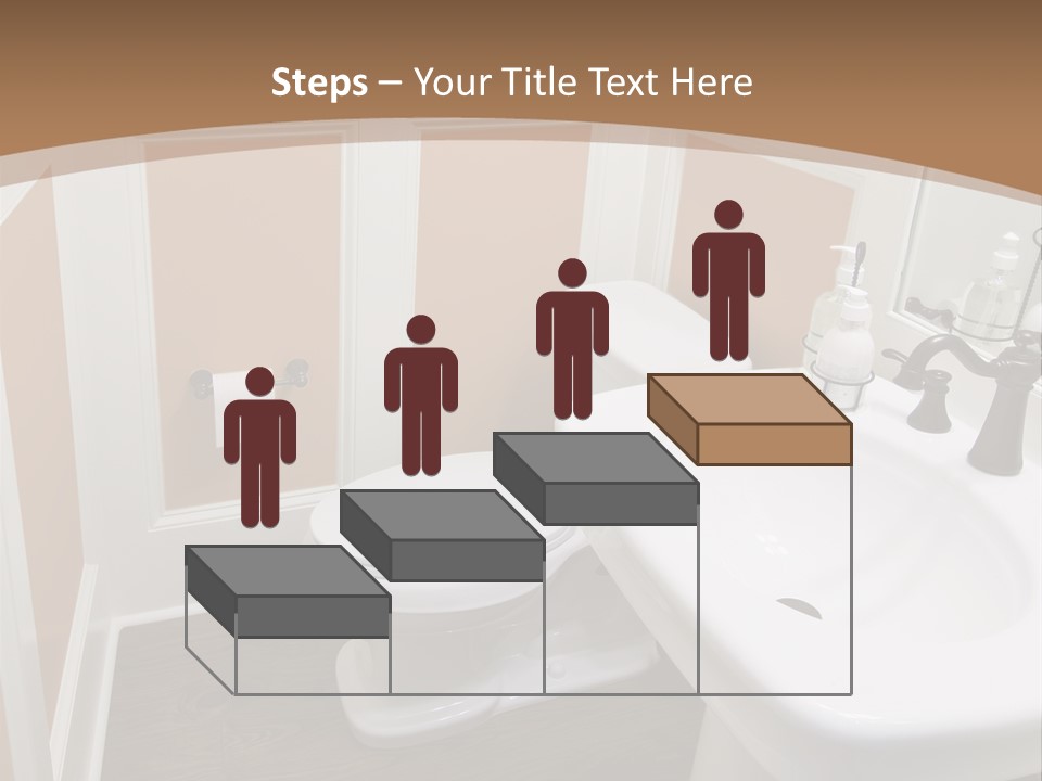 Halfbath Toilet Wood PowerPoint Template