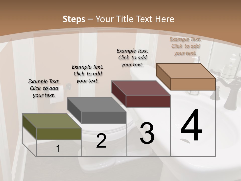 Halfbath Toilet Wood PowerPoint Template