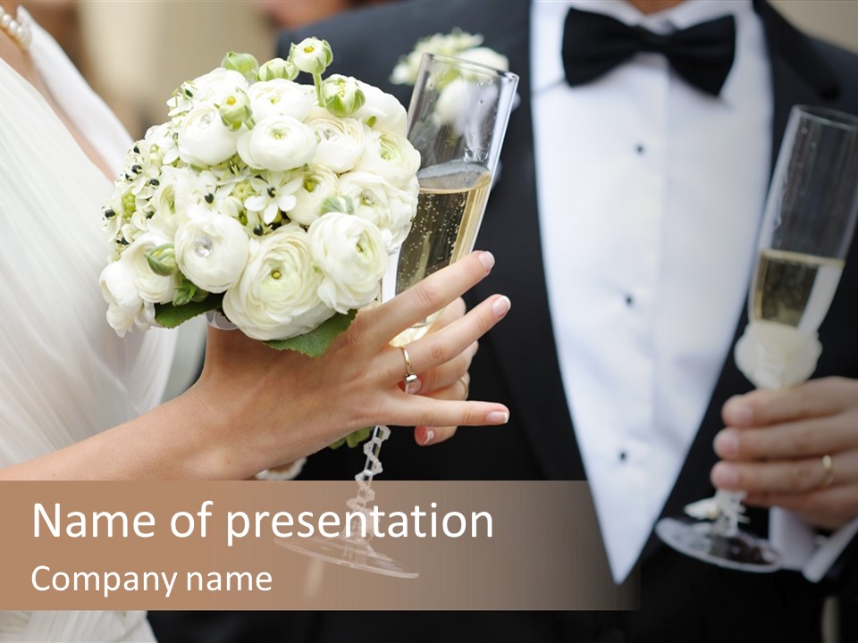 People Beautiful Bouquet PowerPoint Template