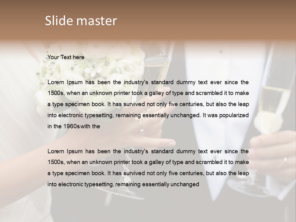 People Beautiful Bouquet PowerPoint Template