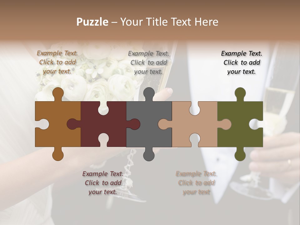 People Beautiful Bouquet PowerPoint Template