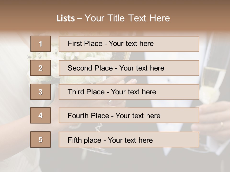 People Beautiful Bouquet PowerPoint Template