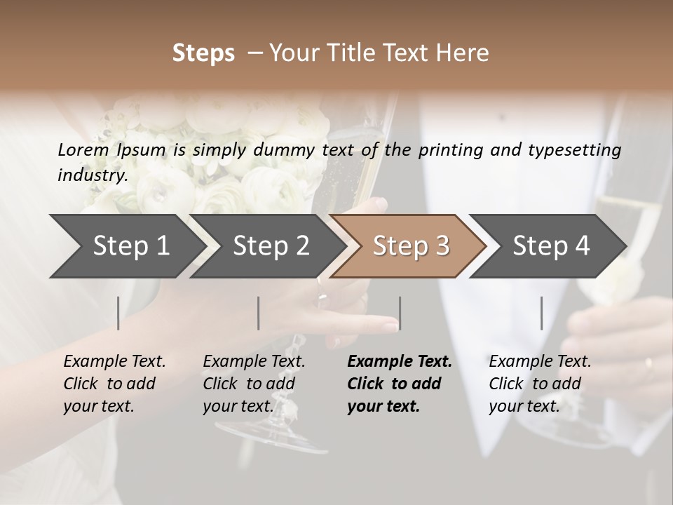 People Beautiful Bouquet PowerPoint Template