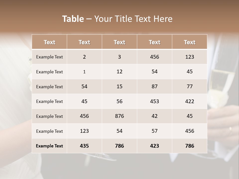 People Beautiful Bouquet PowerPoint Template