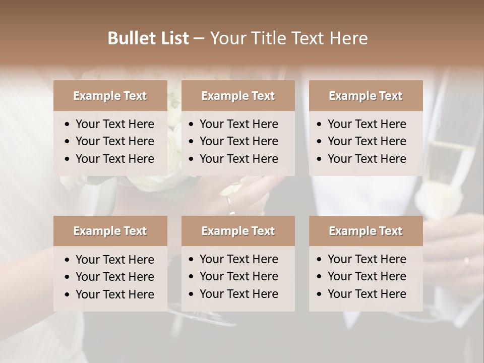 People Beautiful Bouquet PowerPoint Template