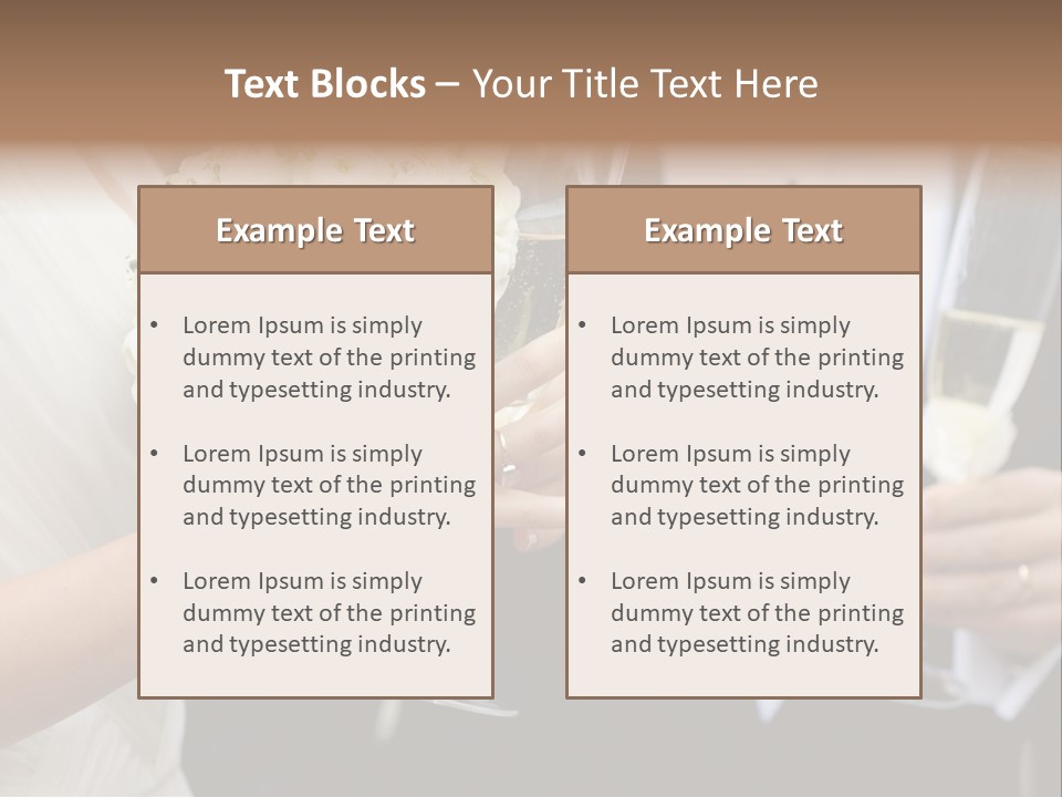 People Beautiful Bouquet PowerPoint Template