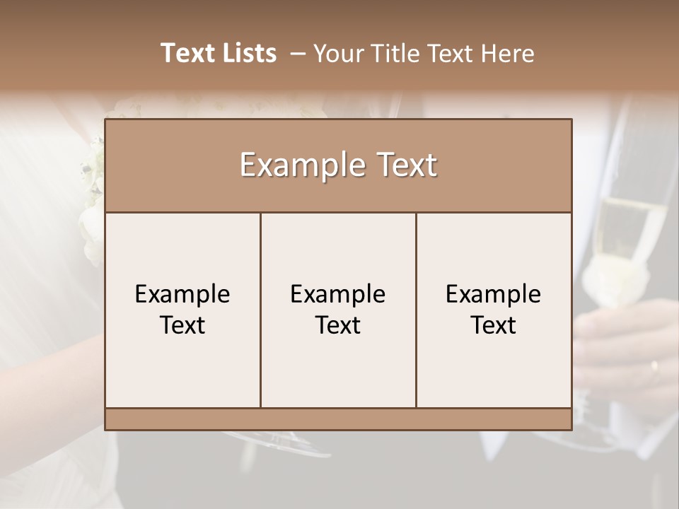 People Beautiful Bouquet PowerPoint Template