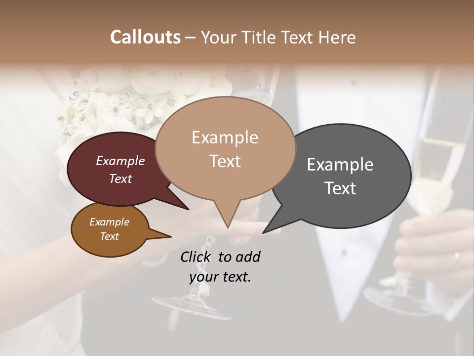 People Beautiful Bouquet PowerPoint Template