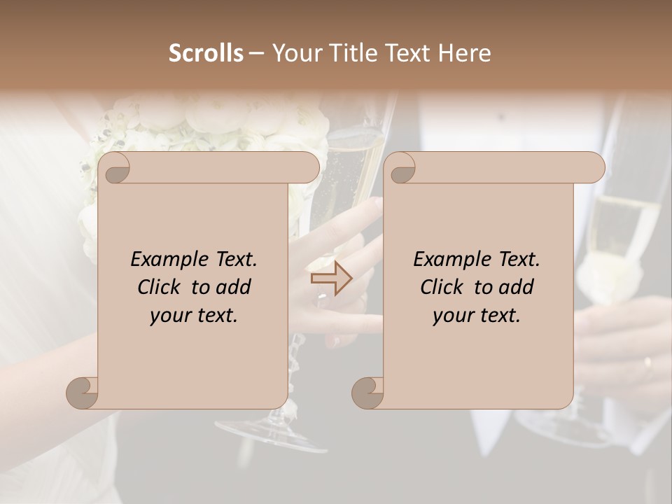 People Beautiful Bouquet PowerPoint Template