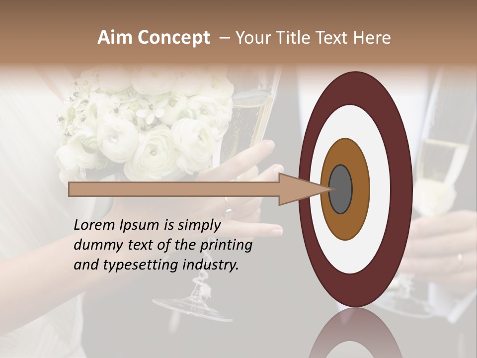 People Beautiful Bouquet PowerPoint Template