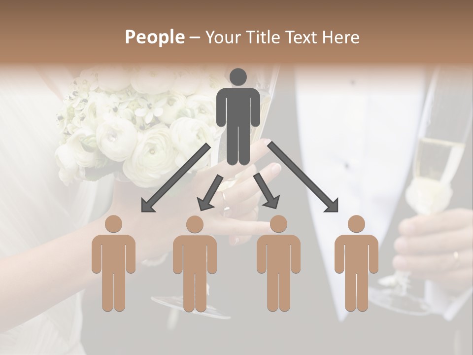 People Beautiful Bouquet PowerPoint Template