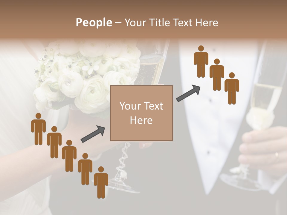 People Beautiful Bouquet PowerPoint Template