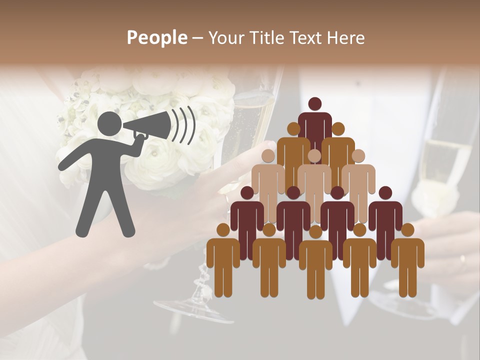 People Beautiful Bouquet PowerPoint Template