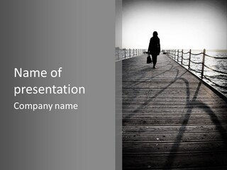 Sunny Sad Sea PowerPoint Template