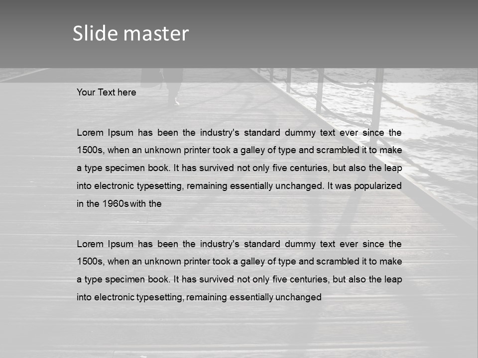 Sunny Sad Sea PowerPoint Template