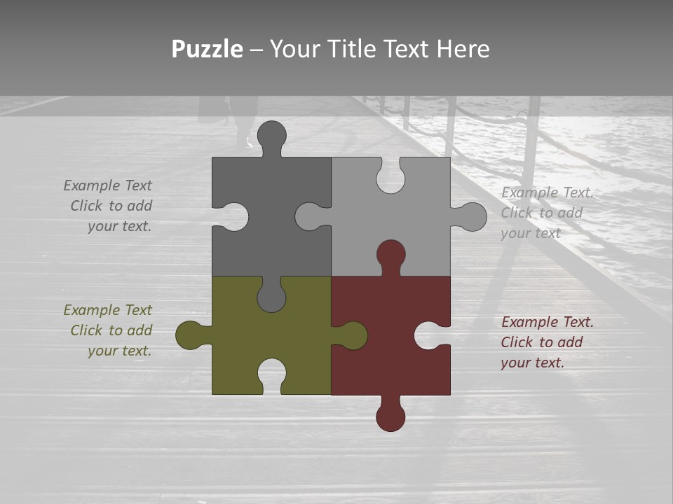 Sunny Sad Sea PowerPoint Template