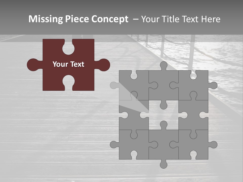 Sunny Sad Sea PowerPoint Template