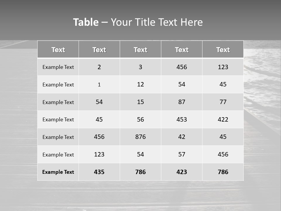 Sunny Sad Sea PowerPoint Template