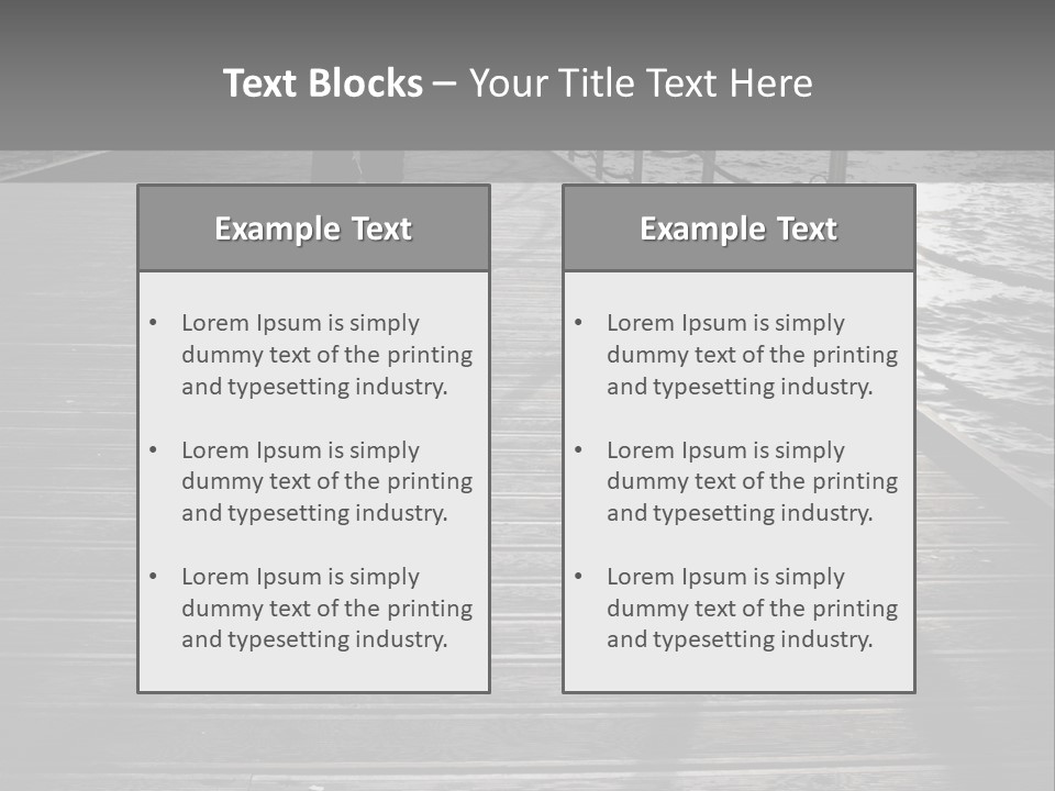 Sunny Sad Sea PowerPoint Template