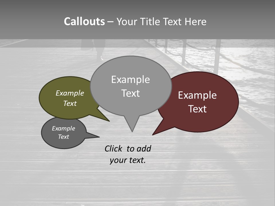 Sunny Sad Sea PowerPoint Template