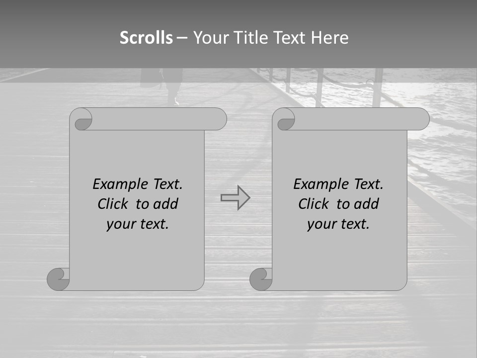 Sunny Sad Sea PowerPoint Template