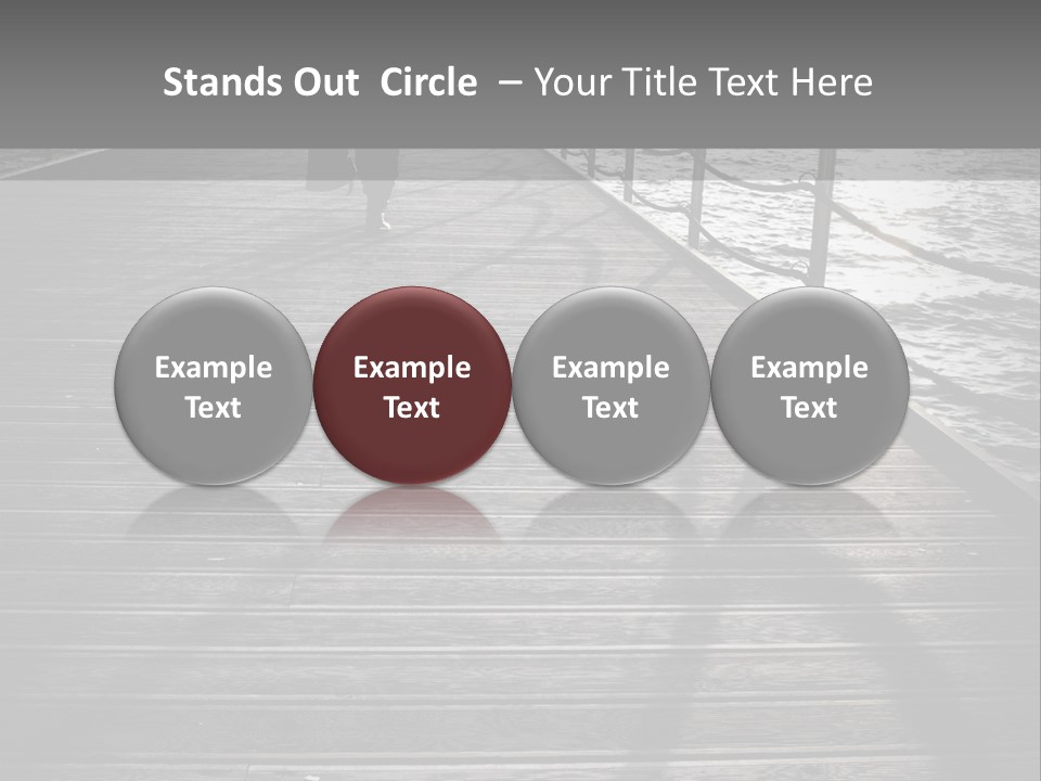 Sunny Sad Sea PowerPoint Template