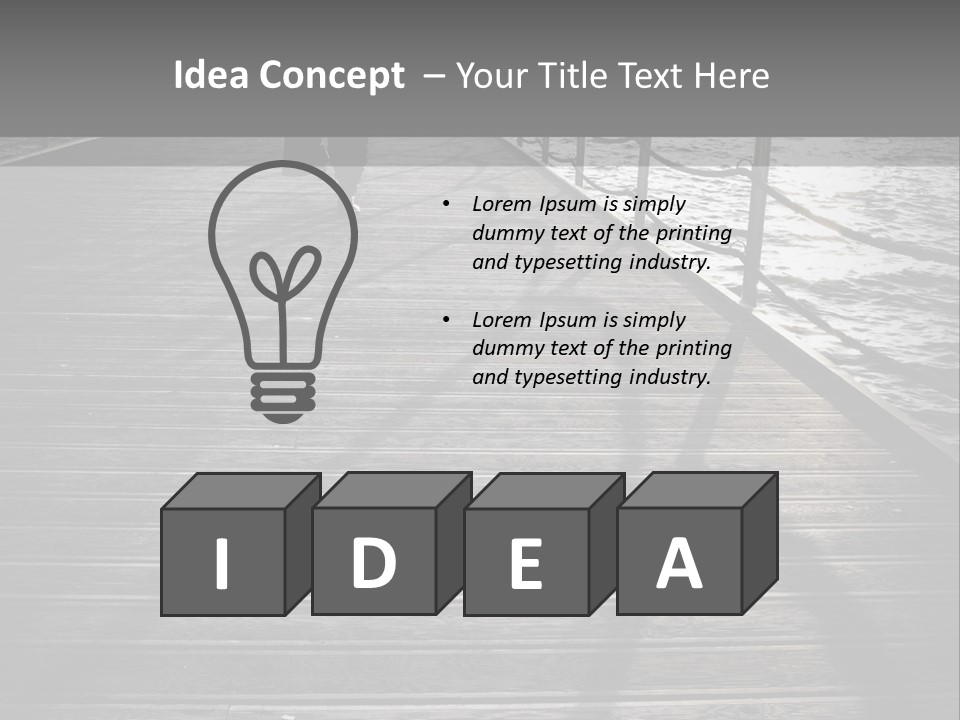 Sunny Sad Sea PowerPoint Template