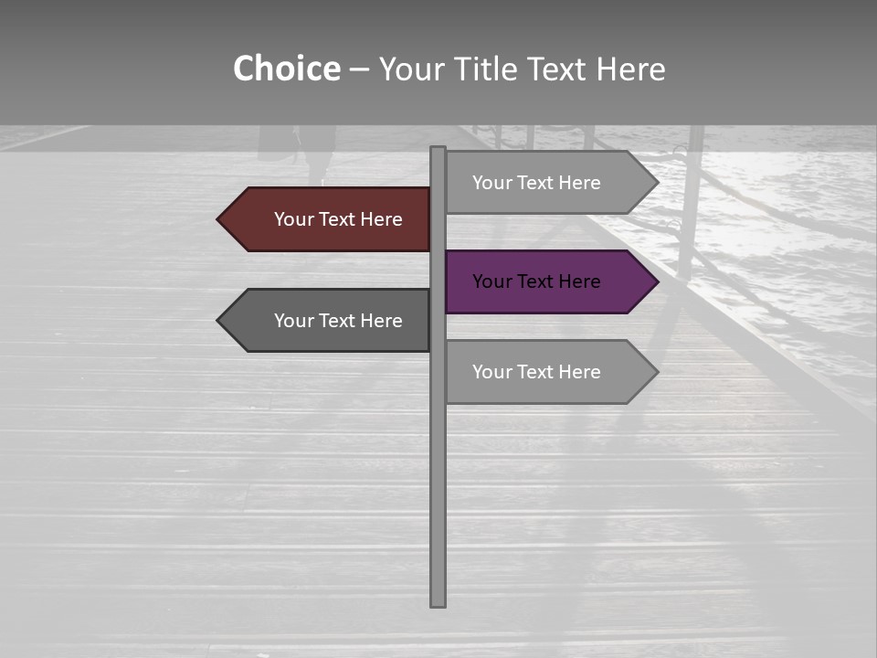 Sunny Sad Sea PowerPoint Template