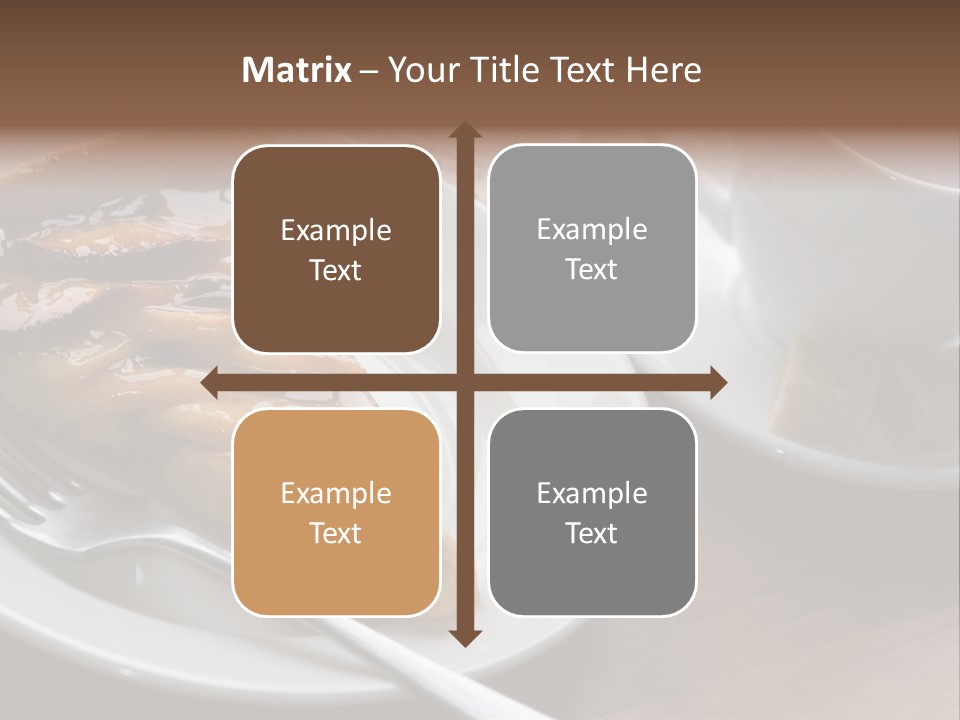 Edible Close Black PowerPoint Template