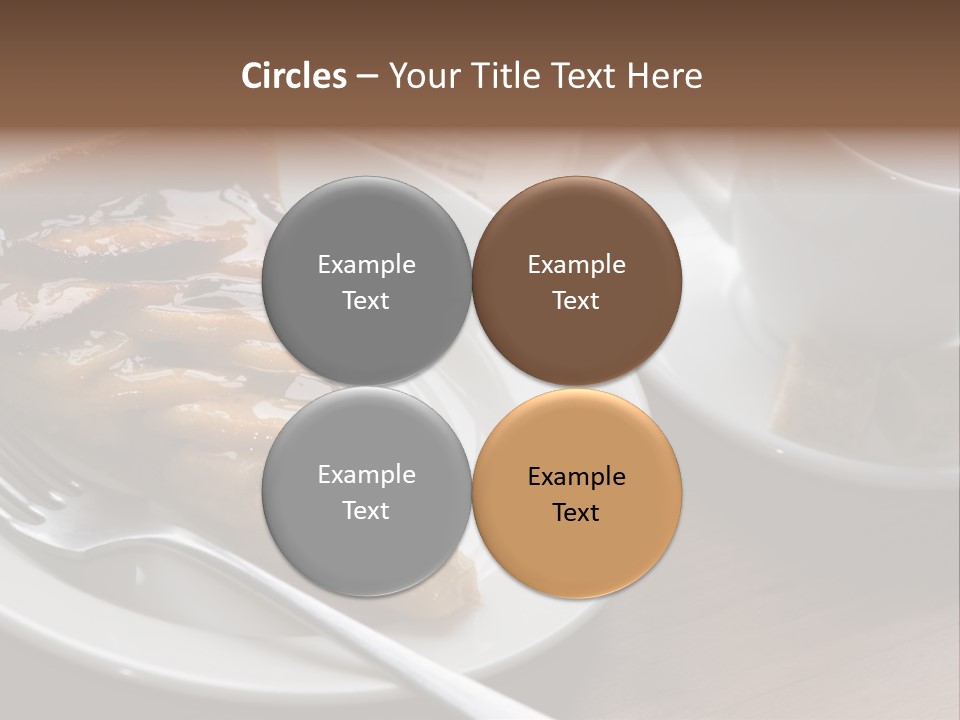 Edible Close Black PowerPoint Template