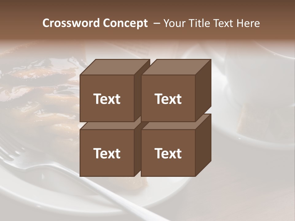 Edible Close Black PowerPoint Template