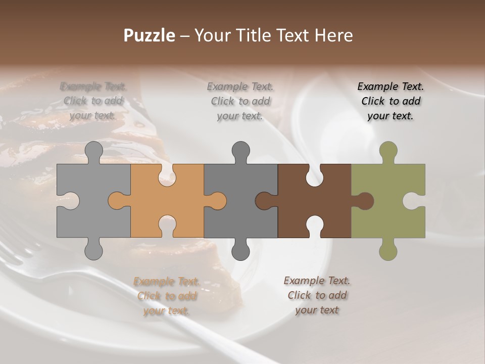 Edible Close Black PowerPoint Template