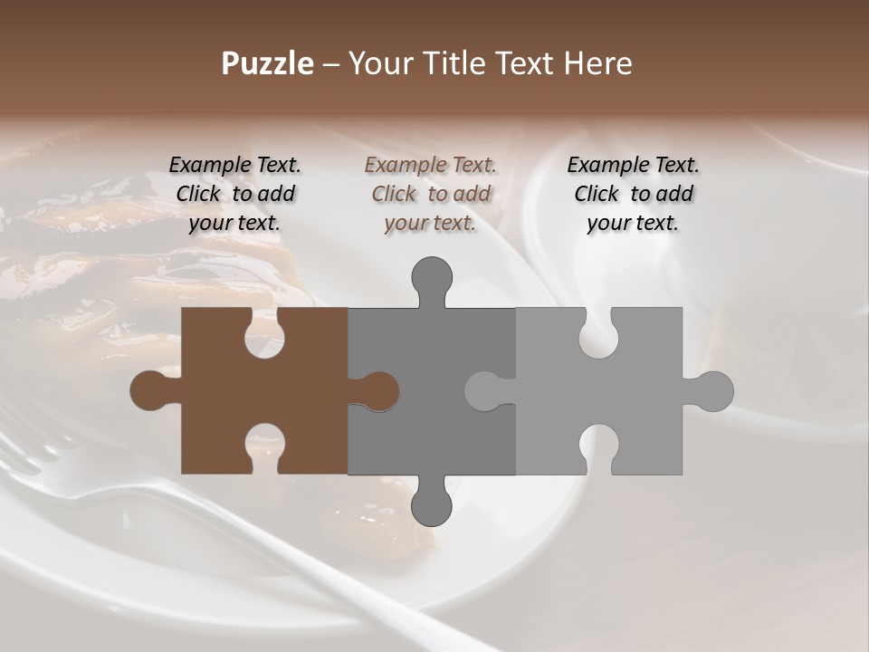 Edible Close Black PowerPoint Template