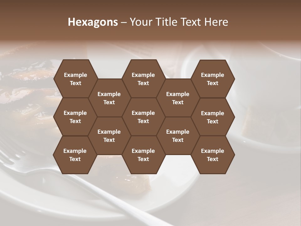 Edible Close Black PowerPoint Template